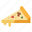fast, food, italian, pizza, slice 