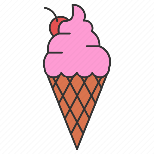 Cone, cream, eat, food, ice icon - Download on Iconfinder