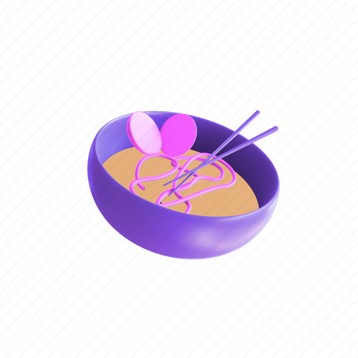 Ramen, mie, food, bowl, noodle, meal, eat 3D illustration - Download on Iconfinder