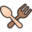 cooking, fork, fork and spoon, gastronomy, knife, restaurant, spoon 