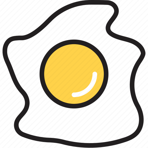 Bread, breakfast, egg, fried egg, kitchen, omelet, yolk icon - Download on Iconfinder