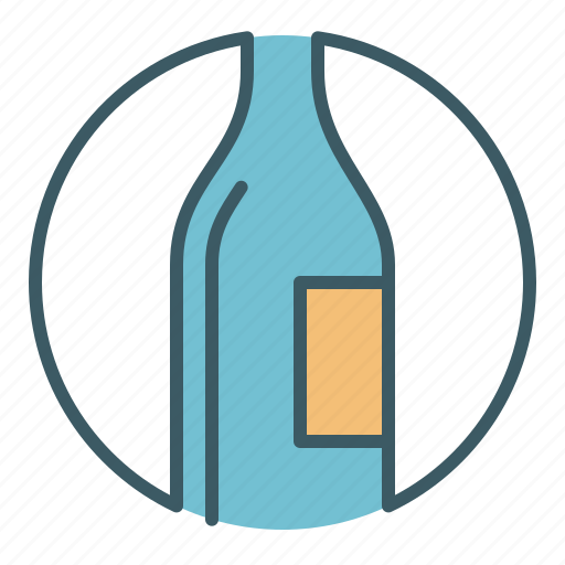 Alcohol, bottle, circle, drink icon - Download on Iconfinder