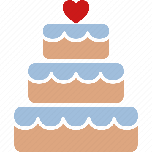Cake, dessert, heart, reception, stacked, topper, wedding icon - Download on Iconfinder