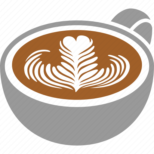 Art, cafe, coffee, cup, espresso, latte, rosette icon - Download on Iconfinder