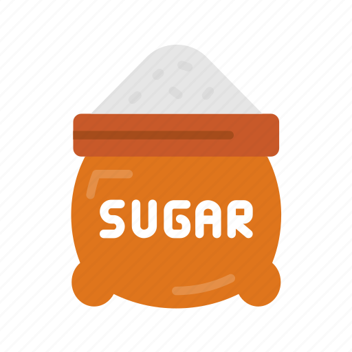 Sugar, bag, sack, food, wholesale, brown sugar, bag of sugar icon - Download on Iconfinder