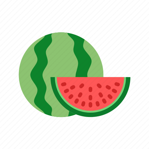 Watermelon slice, fruit, healthy, tropical, melon, lanatus, citrullus icon - Download on Iconfinder