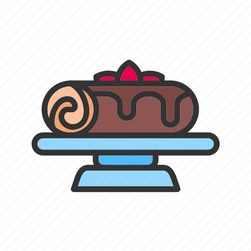 Swiss roll, cake, desserts, sweet, cream roll, bread roll, baking icon - Download on Iconfinder
