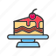 chocolate cake piece, cake, birthday, desserts, party cake, bakery, slice cake, food cake 
