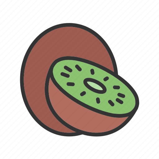 Kiwi, fruit, fruits, tropical, chinese gooseberry, hayward, chinese fruit icon - Download on Iconfinder