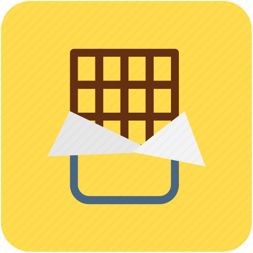 Chocolate, chocolate bar, cocoa butter, fudge, sweet icon - Download on Iconfinder