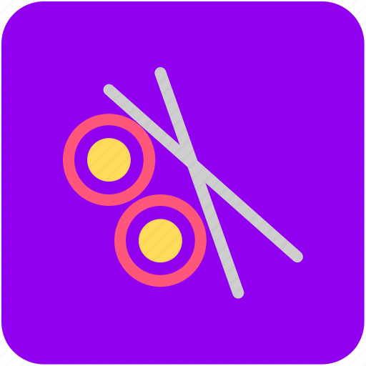 Chopsticks, food, japanese food, salmon roll, sushi icon - Download on Iconfinder