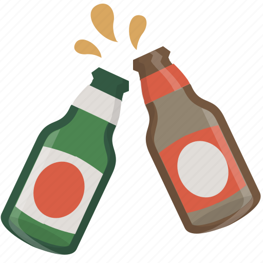 Beer, bottles, celebration, cheers, drink, salute, sontay icon - Download on Iconfinder