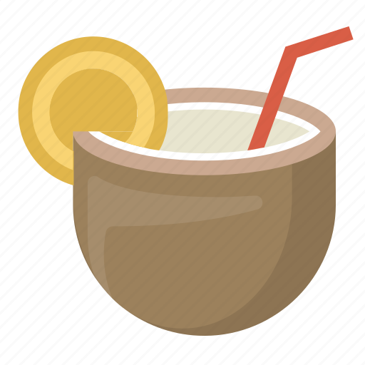 Coconut, drink, hawaii, island, relaxation, tiki, vacation icon - Download on Iconfinder