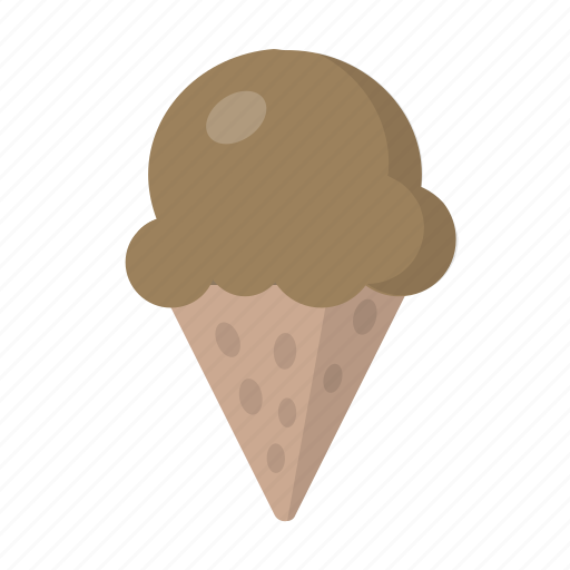 Chocolate, cone, cream, ice, summer, sunshine, treat icon - Download on Iconfinder
