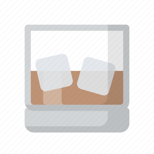 Drink, glass, ice, rocks, scotch, whiskey icon - Download on Iconfinder