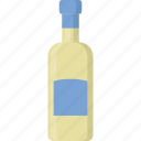 bottle, emoji, white, wine