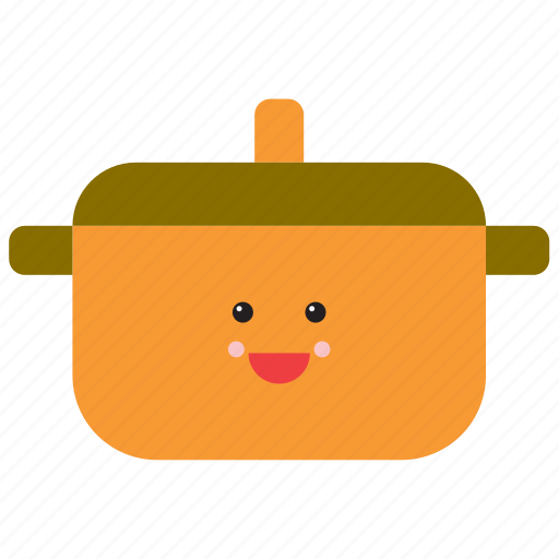 Casserole, emoji, emoticon, food, happy, saucepan, smiley icon - Download on Iconfinder