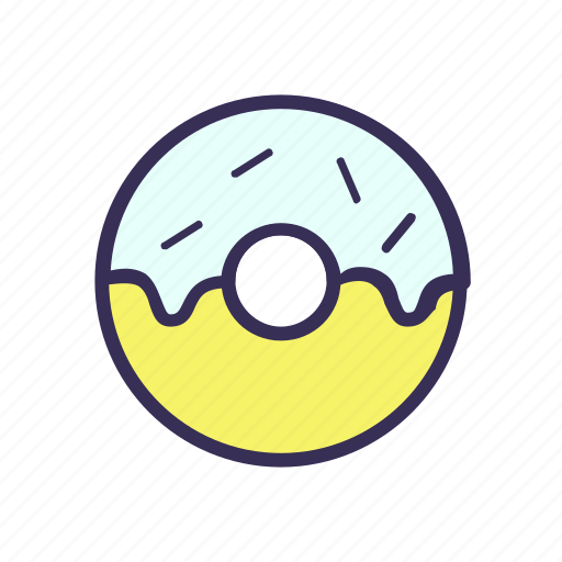 Donut, donuts, filled, food icon - Download on Iconfinder