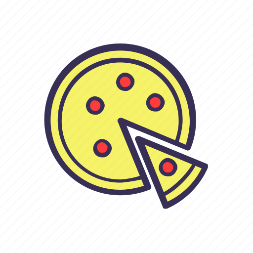 Filled, food, pizza icon - Download on Iconfinder