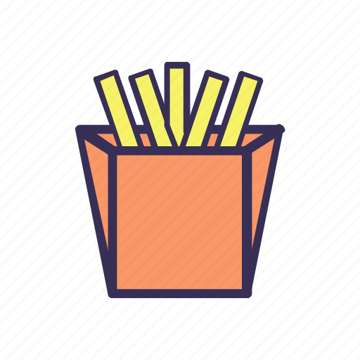 Filled, food, french fries, fries icon - Download on Iconfinder
