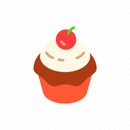 Bakery, cake, cherry, cupcake, dessert, sweet, toppings icon - Download on Iconfinder