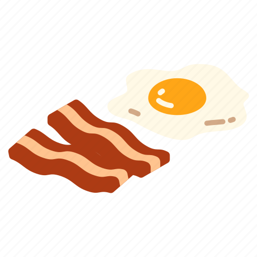 Bacon, breakfast, egg, egg and bacon, fast food, food, meal icon - Download on Iconfinder