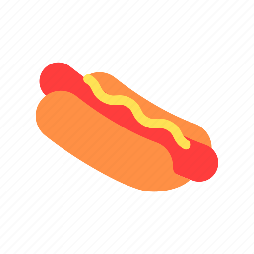 Fast food, food, hotdog, mustard, sausage, snack icon - Download on Iconfinder