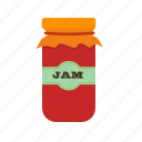 food, jam, jar, sweet