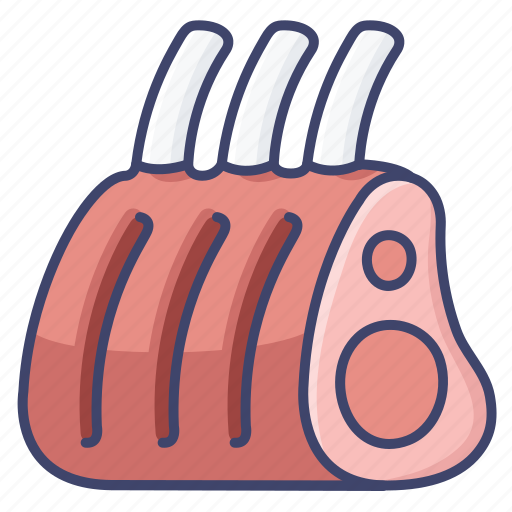 Lamb, meat, rib icon - Download on Iconfinder on Iconfinder