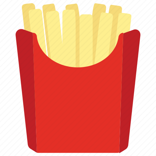 French fries, fries, fries box, potato fries, snack box icon - Download on Iconfinder