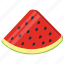 half of watermelon, juicy fruit, refreshing fruit, summer fruit, watermelon slice 