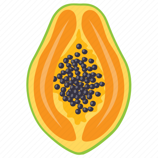 Fleshy fruit, papaya, papaya calories, papaya nutrition, pawpaw icon - Download on Iconfinder