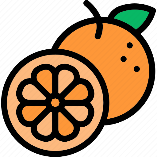 Orange, healthy, food, fruit, citrus, organic icon - Download on Iconfinder