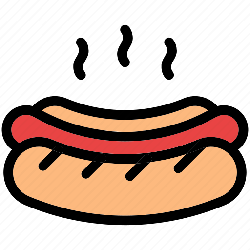 Barbecue, bbq, hot-dog, sausage, food, restaurant, junk icon - Download on Iconfinder