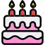 birthday, cake, candles, celebration, party, dessert, bakery 