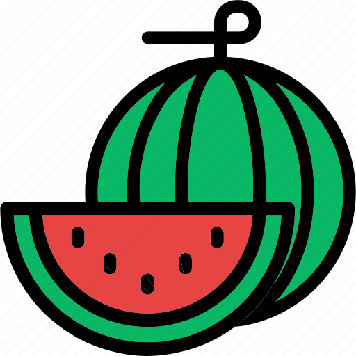 Food, fruit, organic, vegetarian, watermelon, melancia, slice icon - Download on Iconfinder