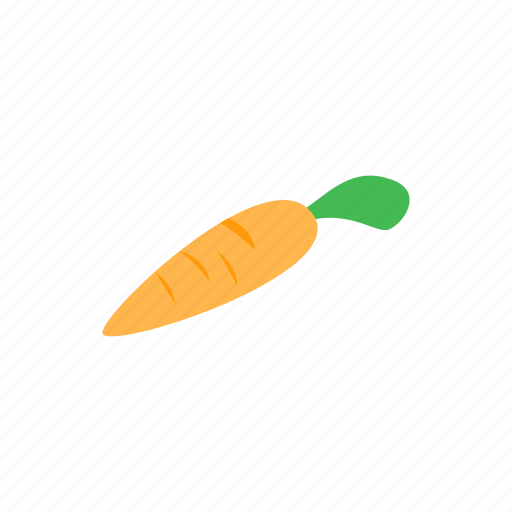 Carrot, cartoon, design, element, isolated, isometric, vegetable icon - Download on Iconfinder