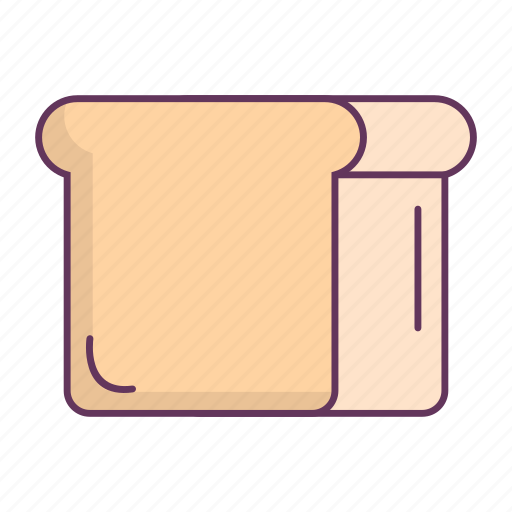 Bread, breakfast, food, toast icon - Download on Iconfinder