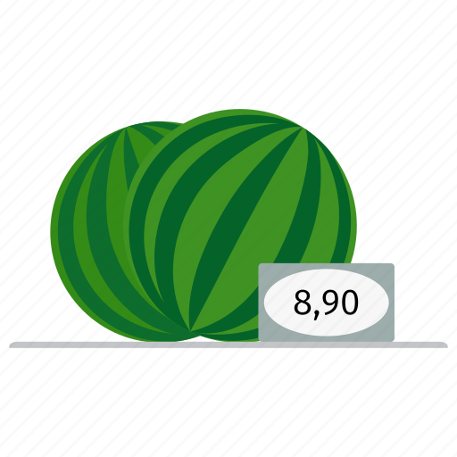 Farm, fresh, fruit, healthy, market, price, striped icon - Download on Iconfinder