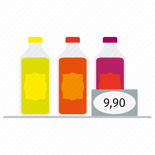 Bottles, cola, drink, price, shop, soda icon - Download on Iconfinder