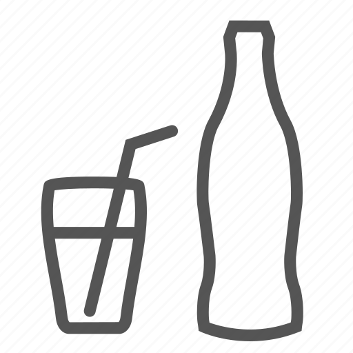 Coke, cola, drink, glass, soda, soft, straw icon - Download on Iconfinder