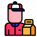 avatar, delivery, helmet, man, partner, person