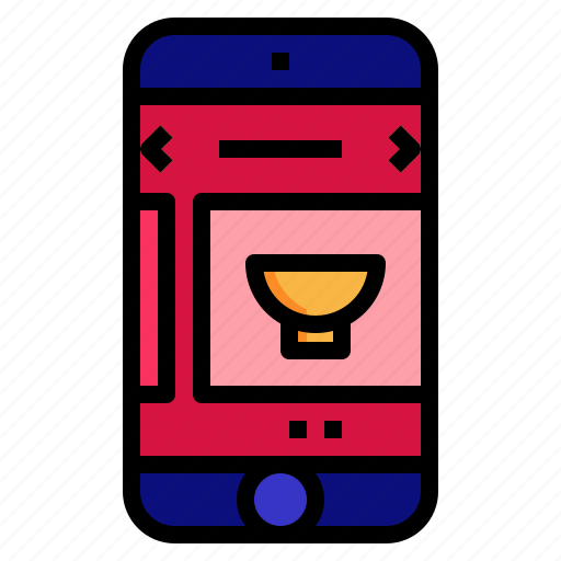 App, food, online, order, phone icon - Download on Iconfinder