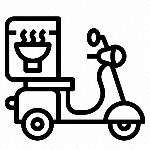 Bike, delivery, food, transportation, vehicle icon - Download on Iconfinder