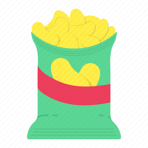 Color, crisps, crunch, food, packaging, snack icon - Download on Iconfinder
