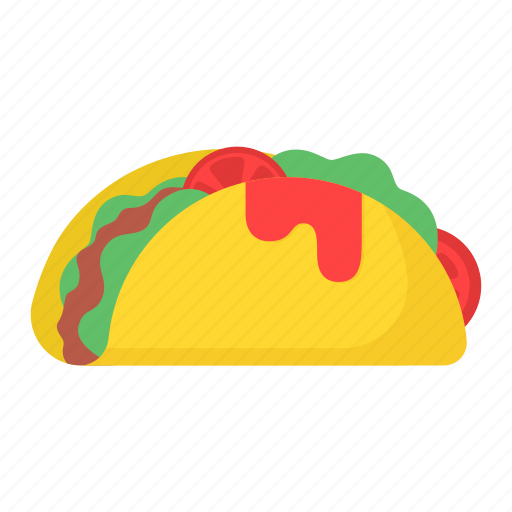 Burger, color, food, packaging, sandwich, taco icon - Download on Iconfinder