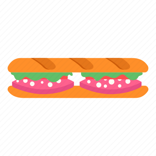 Burger, color, food, packaging, sandwich icon - Download on Iconfinder