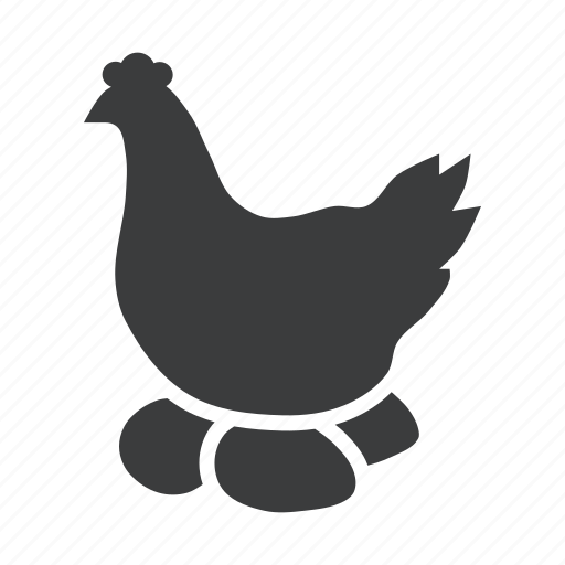 Agriculture, chicken, egg, farm, hen, livestock, poultry icon - Download on Iconfinder