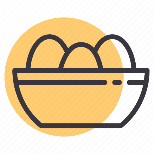 Basket, bowl, egg, food icon - Download on Iconfinder