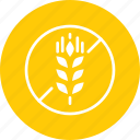 food, forbidden, gluten, no, prohibited, wheat